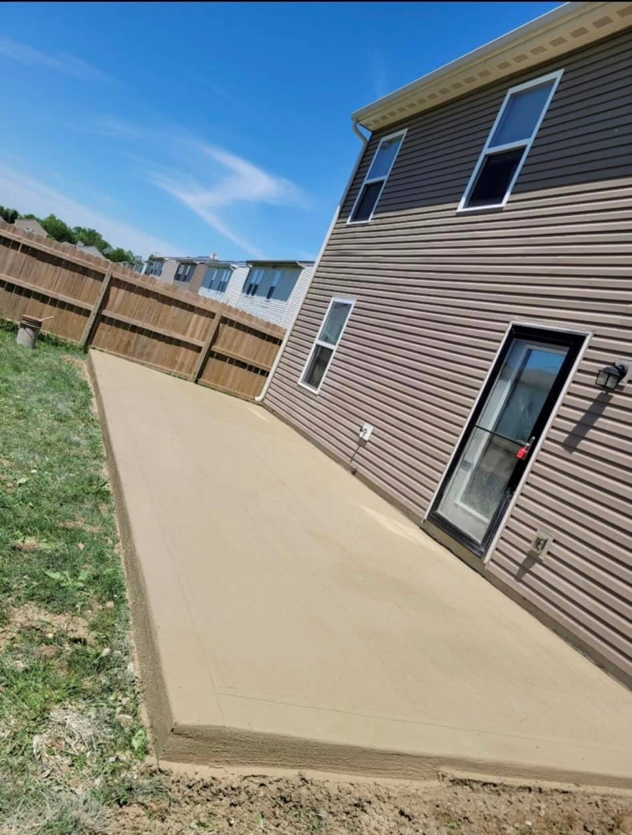 Broom finished 15 x 40 concrete East Indianapolis Indiana